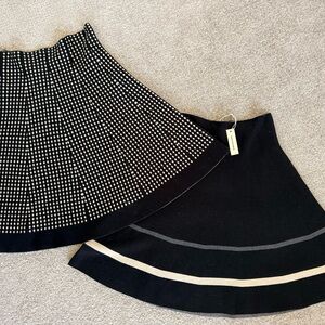 Max Studio Black and White A-Line Knit Skirts Bundle M/L (estimate) NWT